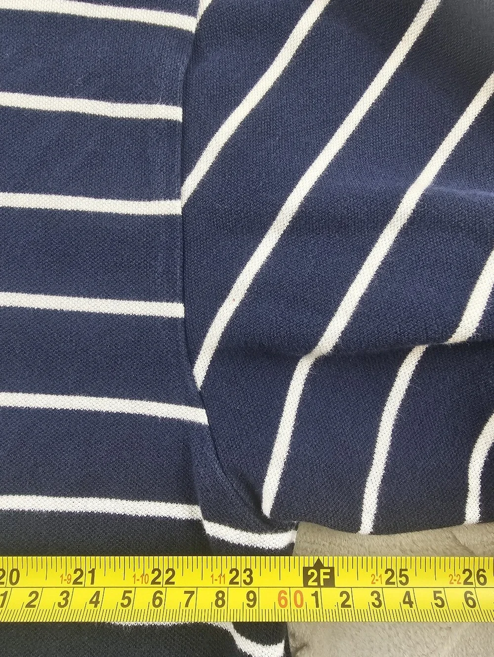 Polo Ralph Lauren Polo Shirt Mens Extra Large Tall Navy Blue White Striped
